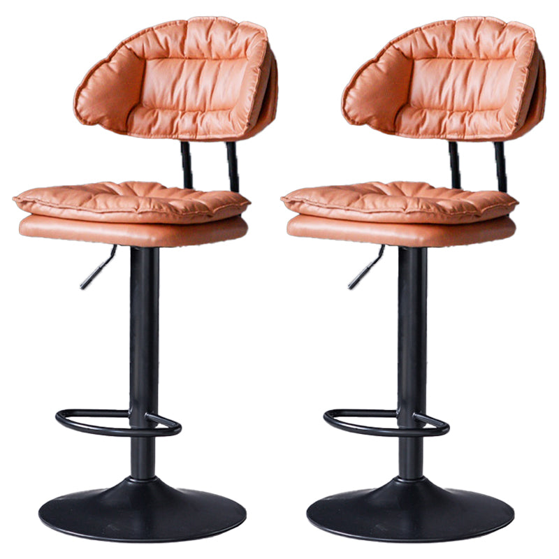 Tabouret de barre de hauteur réglable pivotant tabouret de bar en fer industriel avec repose-pied