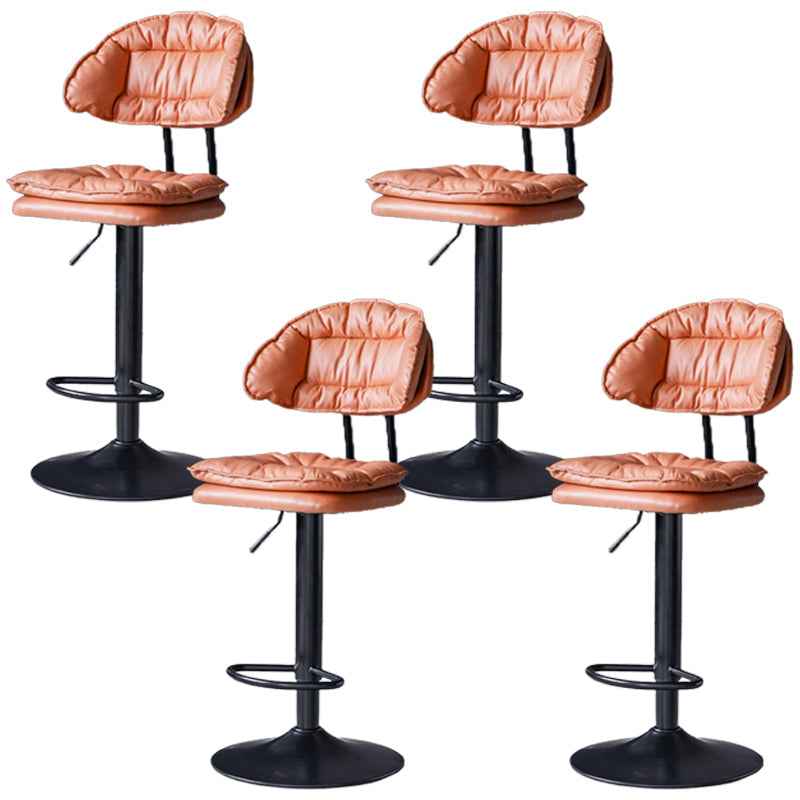 Tabouret de barre de hauteur réglable pivotant tabouret de bar en fer industriel avec repose-pied