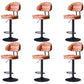 Tabouret de barre de hauteur réglable pivotant tabouret de bar en fer industriel avec repose-pied