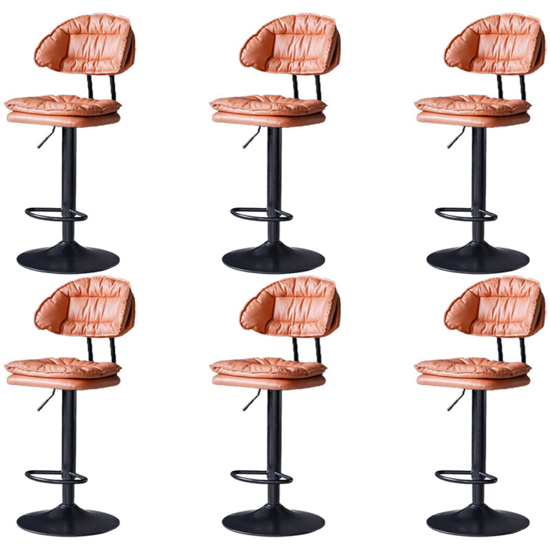 Tabouret de barre de hauteur réglable pivotant tabouret de bar en fer industriel avec repose-pied