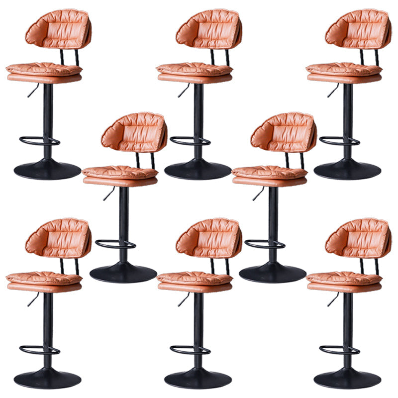 Tabouret de barre de hauteur réglable pivotant tabouret de bar en fer industriel avec repose-pied