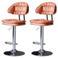 Tabouret de barre de hauteur réglable pivotant tabouret de bar en fer industriel avec repose-pied