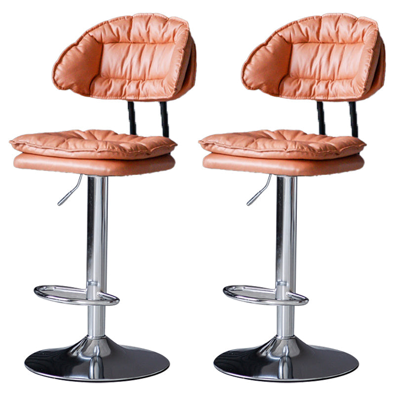 Tabouret de barre de hauteur réglable pivotant tabouret de bar en fer industriel avec repose-pied