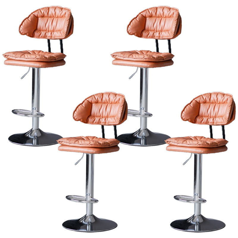 Tabouret de barre de hauteur réglable pivotant tabouret de bar en fer industriel avec repose-pied