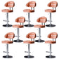Tabouret de barre de hauteur réglable pivotant tabouret de bar en fer industriel avec repose-pied