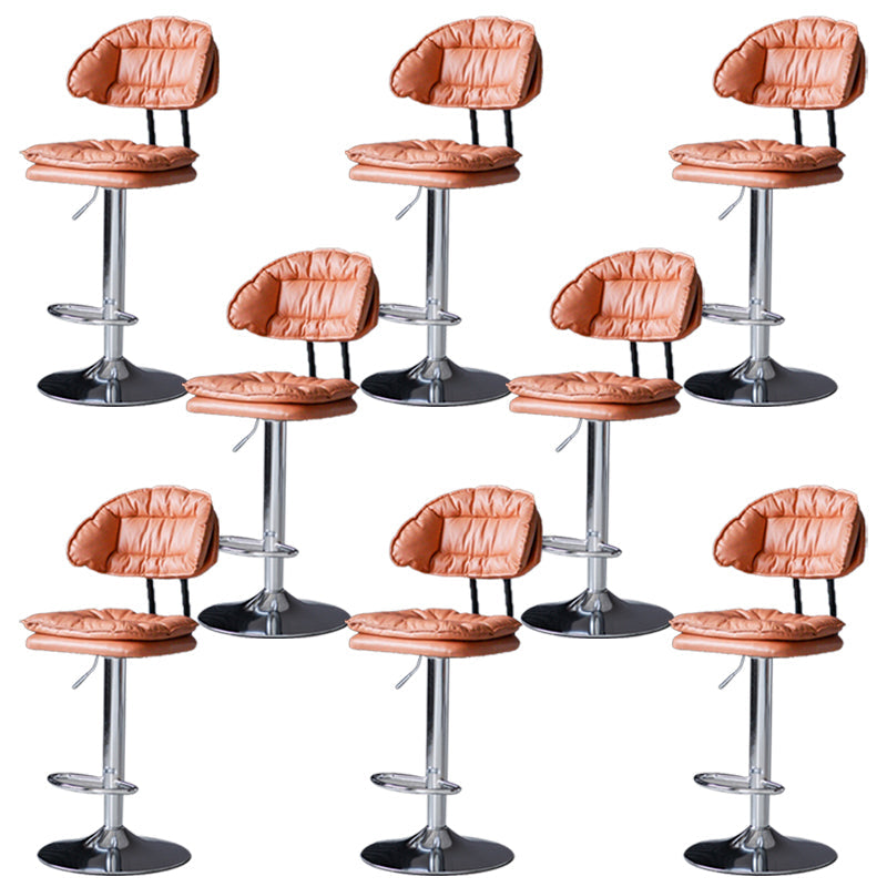 Tabouret de barre de hauteur réglable pivotant tabouret de bar en fer industriel avec repose-pied