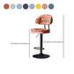 Tabouret de barre de hauteur réglable pivotant tabouret de bar en fer industriel avec repose-pied