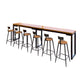Armless Dining Stools Modern Bar Stools with Black Metal Base Clearhalo 'Bar Furniture' 'Bar Stools' 'bar_stools' 'furn' 'furn_bar_stools' 'Furniture' 'Kitchen & Dining Furniture' 7016270