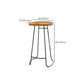 Armless Dining Stools Modern Bar Stools with Black Metal Base Clearhalo 'Bar Furniture' 'Bar Stools' 'bar_stools' 'furn' 'furn_bar_stools' 'Furniture' 'Kitchen & Dining Furniture' 7016285