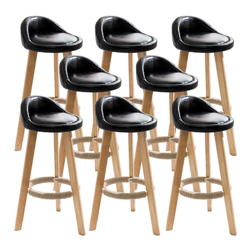 Vaste houtkrukken industriële stijl aanrechtkrukken met lage rug