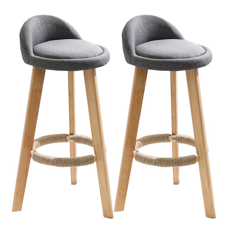 Vaste houtkrukken industriële stijl aanrechtkrukken met lage rug