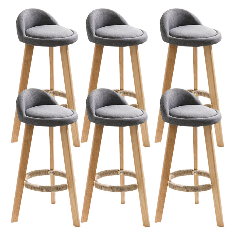 Vaste houtkrukken industriële stijl aanrechtkrukken met lage rug