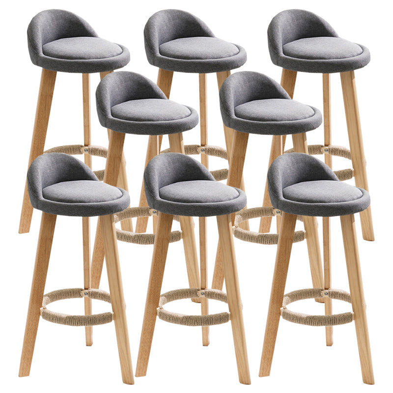 Vaste houtkrukken industriële stijl aanrechtkrukken met lage rug