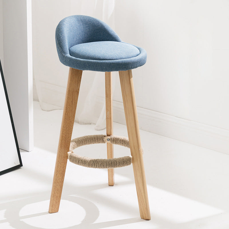 Vaste houtkrukken industriële stijl aanrechtkrukken met lage rug