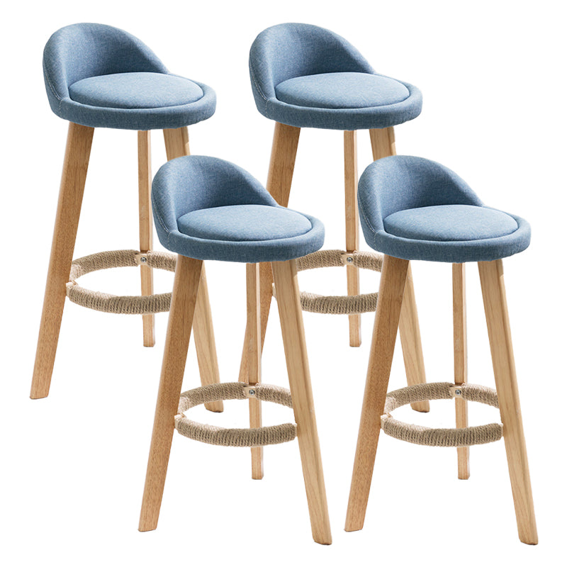 Vaste houtkrukken industriële stijl aanrechtkrukken met lage rug