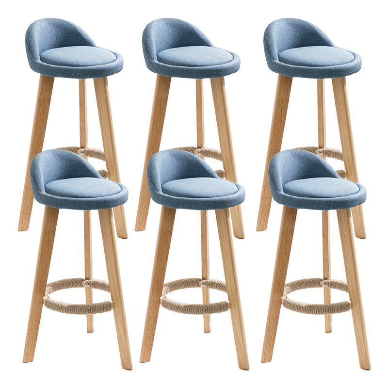 Vaste houtkrukken industriële stijl aanrechtkrukken met lage rug