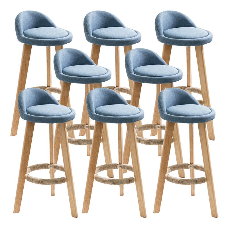 Vaste houtkrukken industriële stijl aanrechtkrukken met lage rug