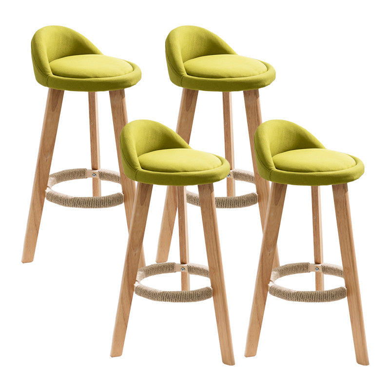 Vaste houtkrukken industriële stijl aanrechtkrukken met lage rug