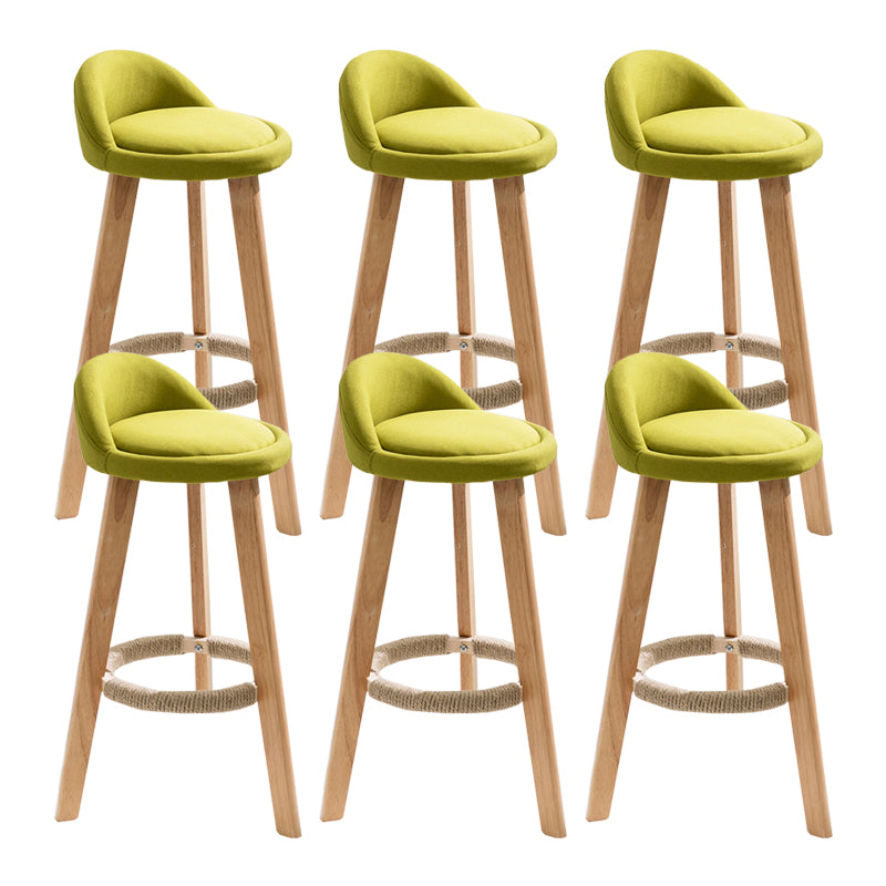 Vaste houtkrukken industriële stijl aanrechtkrukken met lage rug