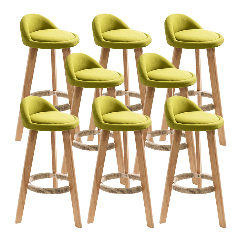 Vaste houtkrukken industriële stijl aanrechtkrukken met lage rug