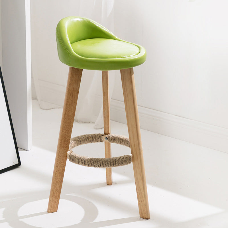 Vaste houtkrukken industriële stijl aanrechtkrukken met lage rug