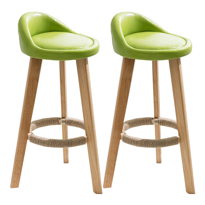 Vaste houtkrukken industriële stijl aanrechtkrukken met lage rug