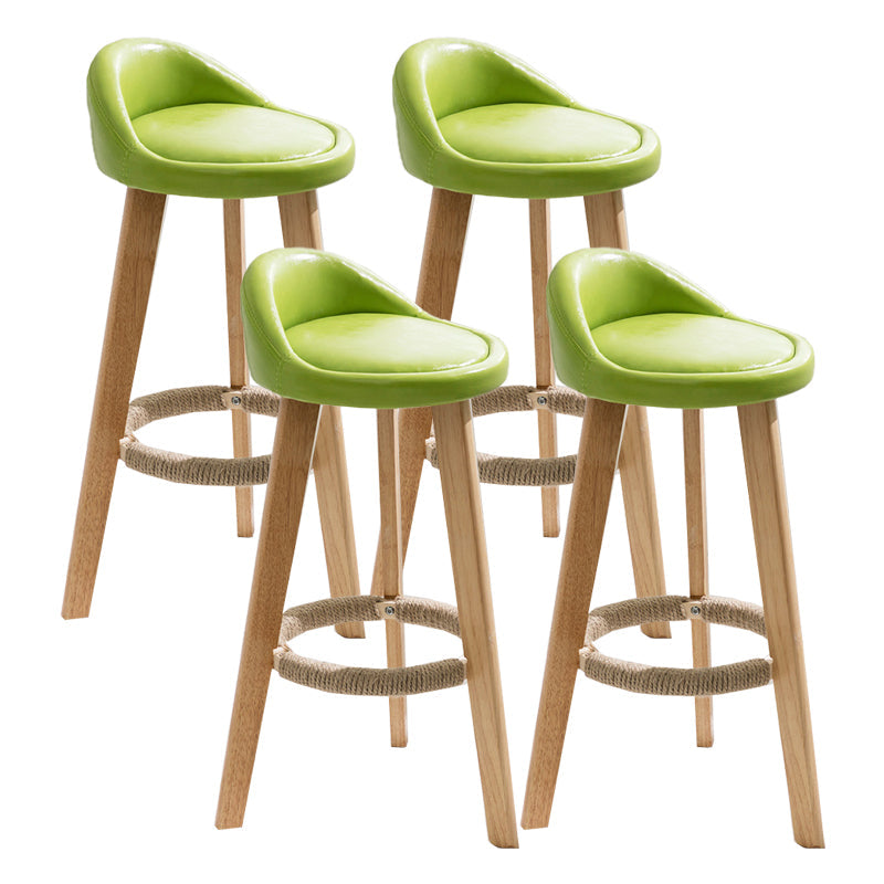 Vaste houtkrukken industriële stijl aanrechtkrukken met lage rug