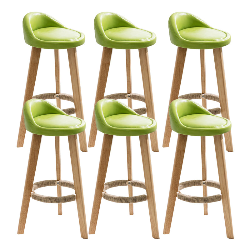 Vaste houtkrukken industriële stijl aanrechtkrukken met lage rug