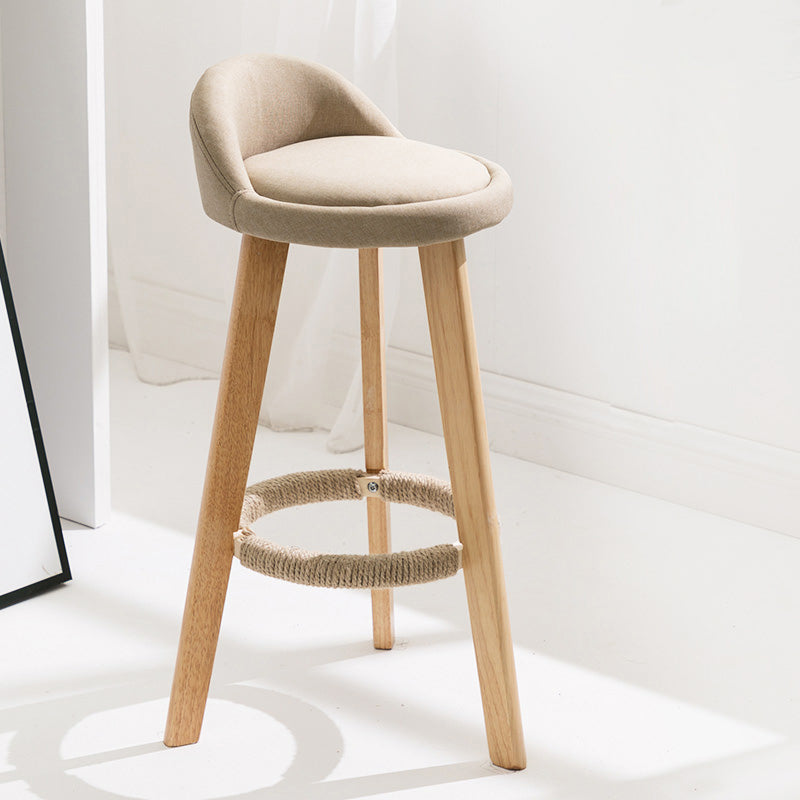 Vaste houtkrukken industriële stijl aanrechtkrukken met lage rug