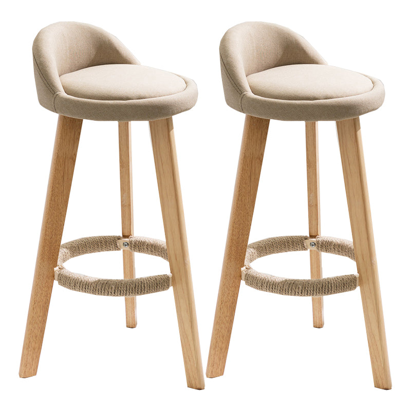 Vaste houtkrukken industriële stijl aanrechtkrukken met lage rug