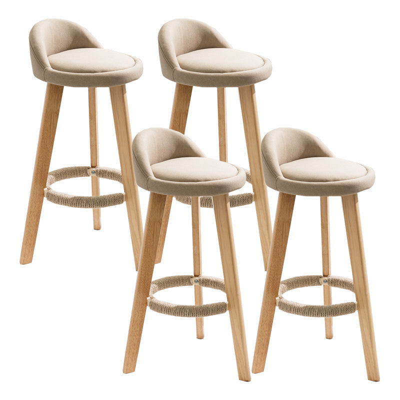 Vaste houtkrukken industriële stijl aanrechtkrukken met lage rug