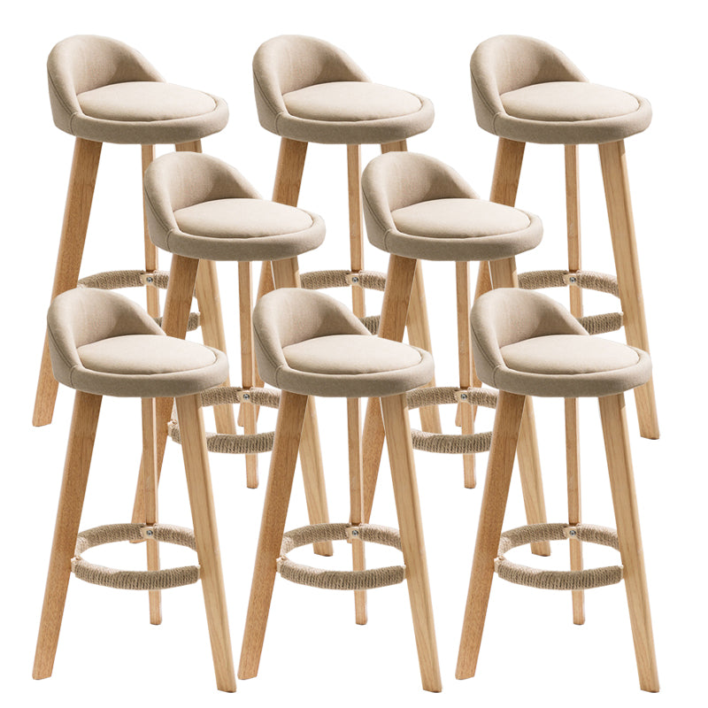 Vaste houtkrukken industriële stijl aanrechtkrukken met lage rug