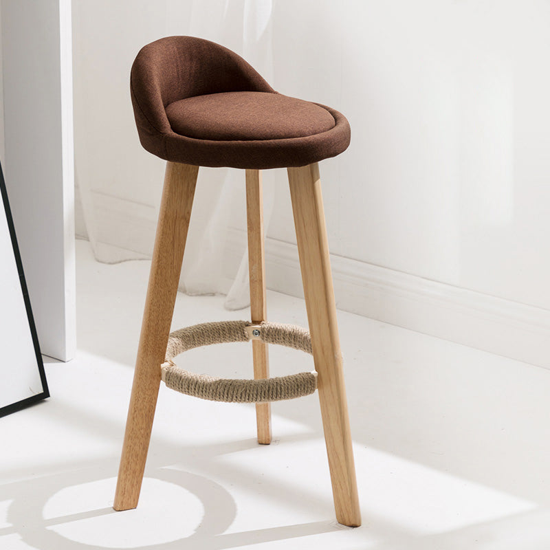 Vaste houtkrukken industriële stijl aanrechtkrukken met lage rug