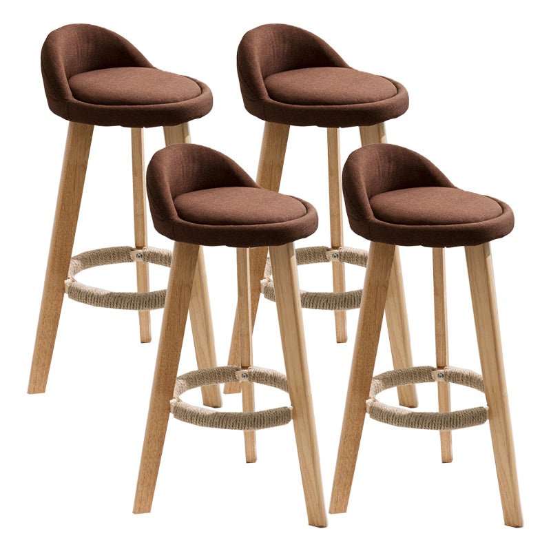 Vaste houtkrukken industriële stijl aanrechtkrukken met lage rug