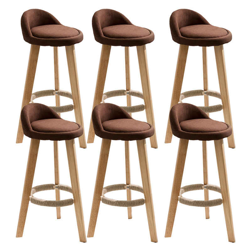 Vaste houtkrukken industriële stijl aanrechtkrukken met lage rug