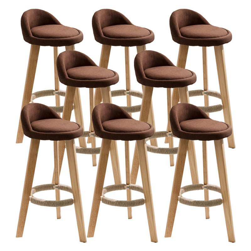 Vaste houtkrukken industriële stijl aanrechtkrukken met lage rug