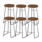 Solid Wood Dining Stool Modern Backless Bar Stool with Footrest 6 Piece Set Clearhalo 'Bar Furniture' 'Bar Stools' 'bar_stools' 'furn' 'furn_bar_stools' 'Furniture' 'Kitchen & Dining Furniture' 7016456