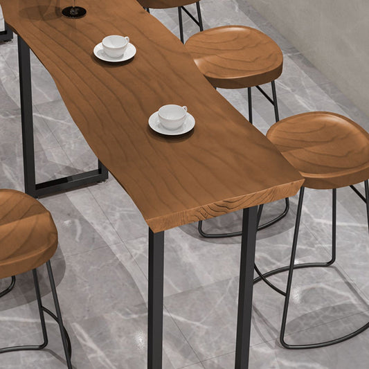 Solid Wood Dining Stool Modern Backless Bar Stool with Footrest Clearhalo 'Bar Furniture' 'Bar Stools' 'bar_stools' 'furn' 'furn_bar_stools' 'Furniture' 'Kitchen & Dining Furniture' 7016457