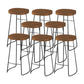Solid Wood Dining Stool Modern Backless Bar Stool with Footrest 8 Piece Set Clearhalo 'Bar Furniture' 'Bar Stools' 'bar_stools' 'furn' 'furn_bar_stools' 'Furniture' 'Kitchen & Dining Furniture' 7016458