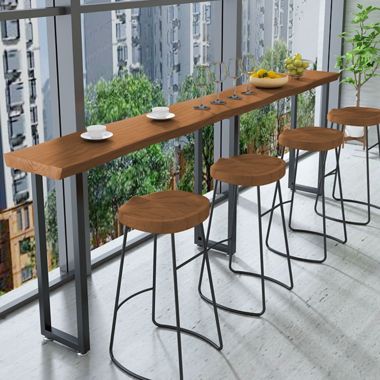 Solid Wood Dining Stool Modern Backless Bar Stool with Footrest Clearhalo 'Bar Furniture' 'Bar Stools' 'bar_stools' 'furn' 'furn_bar_stools' 'Furniture' 'Kitchen & Dining Furniture' 7016461