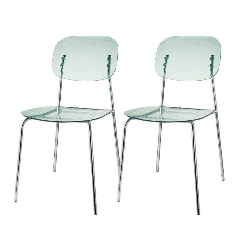 Taburete de barra de metal escandinavo taburete de bar de patio acrílico con base cromada