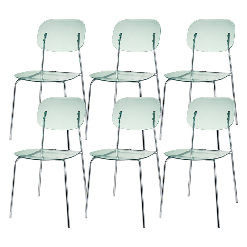 Taburete de barra de metal escandinavo taburete de bar de patio acrílico con base cromada