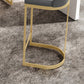 Faux Leather Dining Stool Bucket Bar Stool with Gold Metal Base Clearhalo 'Bar Furniture' 'Bar Stools' 'bar_stools' 'furn' 'furn_bar_stools' 'Furniture' 'Kitchen & Dining Furniture' 7016567