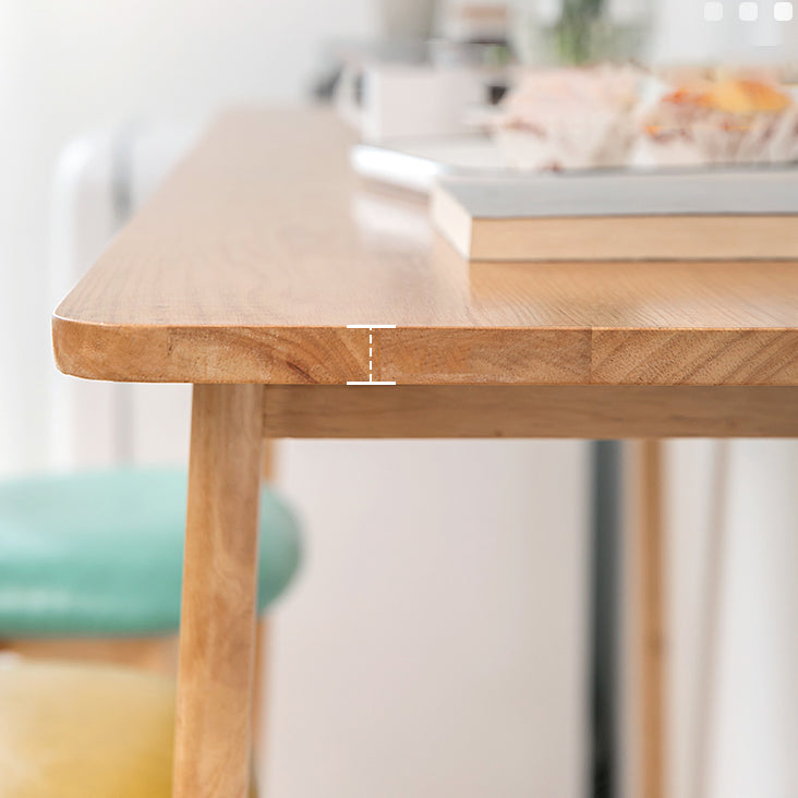 Solid Wood Counter Height Dining Table Contemporary Rectangle Bar Table Clearhalo 'Bar Furniture' 'Bar Tables' 'bar_tables' 'furn' 'furn_bar_tables' 'Furniture' 'Kitchen & Dining Furniture' 7016673