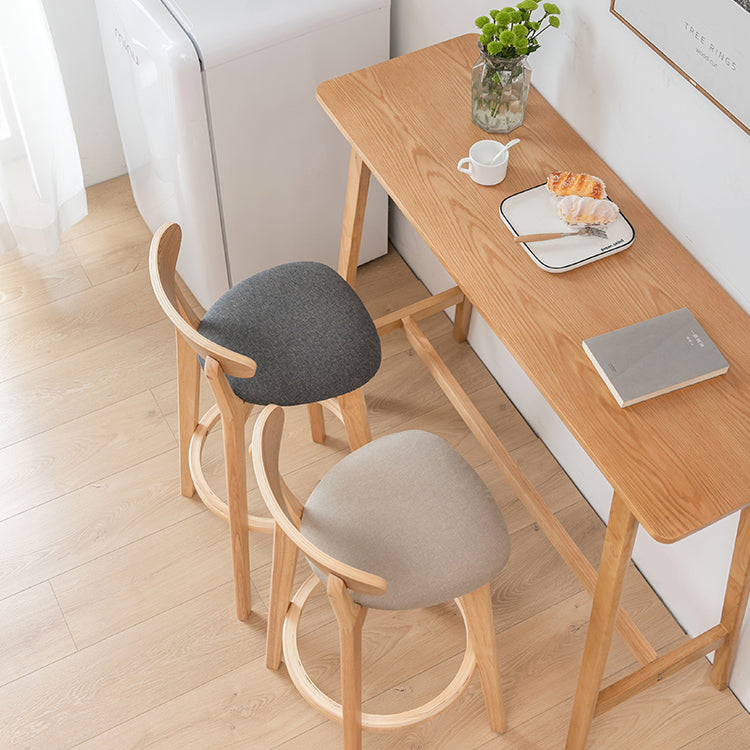 Solid Wood Counter Height Dining Table Contemporary Rectangle Bar Table Clearhalo 'Bar Furniture' 'Bar Tables' 'bar_tables' 'furn' 'furn_bar_tables' 'Furniture' 'Kitchen & Dining Furniture' 7016675