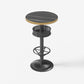 Industrial Style Bar Height Table Cafe Bar Dining Table with Storage Manufactured Wood Round Without Chairs Clearhalo 'Bar Furniture' 'Bar Tables' 'bar_tables' 'furn' 'furn_bar_tables' 'Furniture' 'Kitchen & Dining Furniture' 7016681