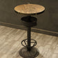 Industrial Style Bar Height Table Cafe Bar Dining Table with Storage Wood Round Without Chairs Clearhalo 'Bar Furniture' 'Bar Tables' 'bar_tables' 'furn' 'furn_bar_tables' 'Furniture' 'Kitchen & Dining Furniture' 7016694