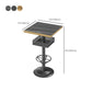 Industrial Style Bar Height Table Cafe Bar Dining Table with Storage Clearhalo 'Bar Furniture' 'Bar Tables' 'bar_tables' 'furn' 'furn_bar_tables' 'Furniture' 'Kitchen & Dining Furniture' 7016698
