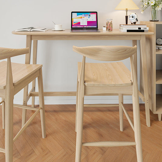 Moderner Stil Massivholz Bar Tisch natürliche Farbe fester Bistro -Bar Schreibtisch für Wohnzimmer