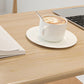 Modern Style Solid Wood Bar Table Natural Colour Fixed Bistro Bar Desk for Living Room